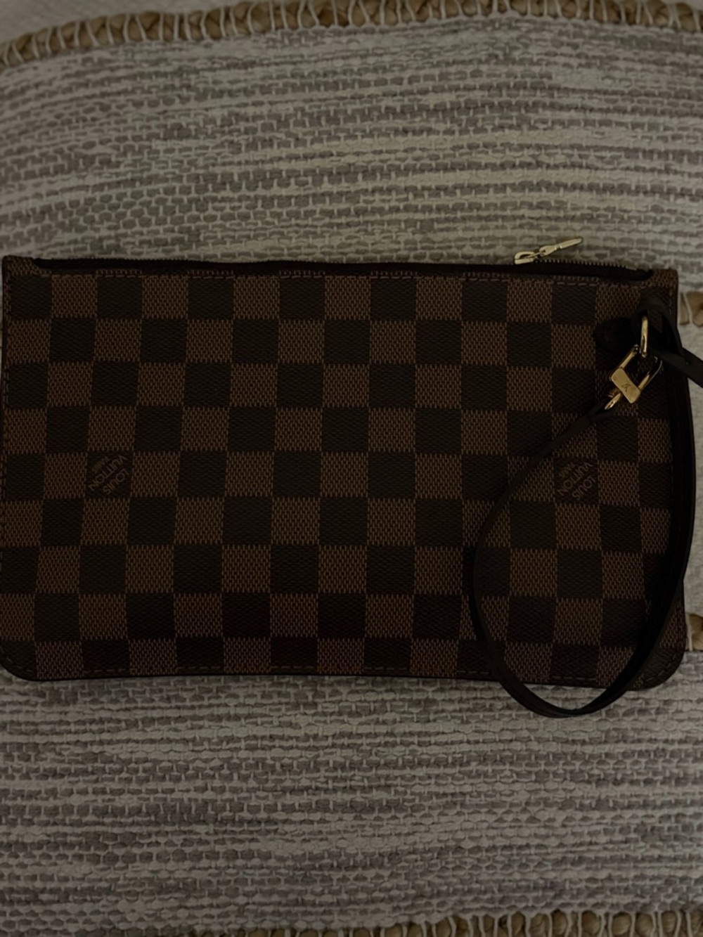 Louis Vuitton Red Striped Interior Lining